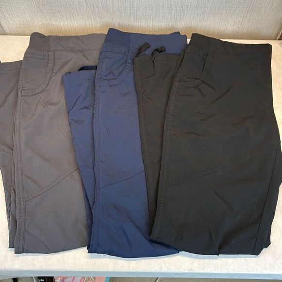 bcg Pants - bcg Outdoor Capri Cropped Pants Hiking Lightweight Size Small Black Blue Gray Lo